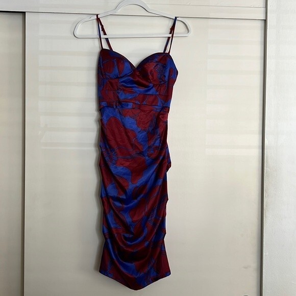 Rubber Ducky Productions Inc. Blue and Red Wiggle Dress Size: Small (S)